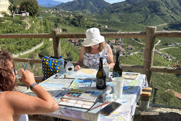 My Guests painting on the Prosecco Road 3