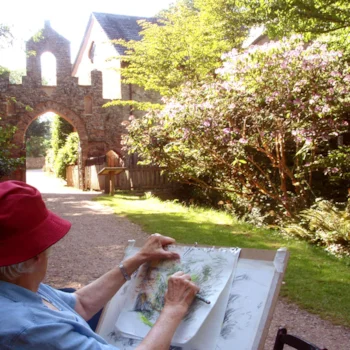 Painter at Dunster Painter at Dunster