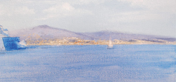 How to paint a Mediterranean coastal scene