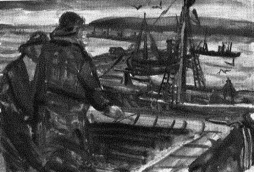 Trawlers Leaving Harbour