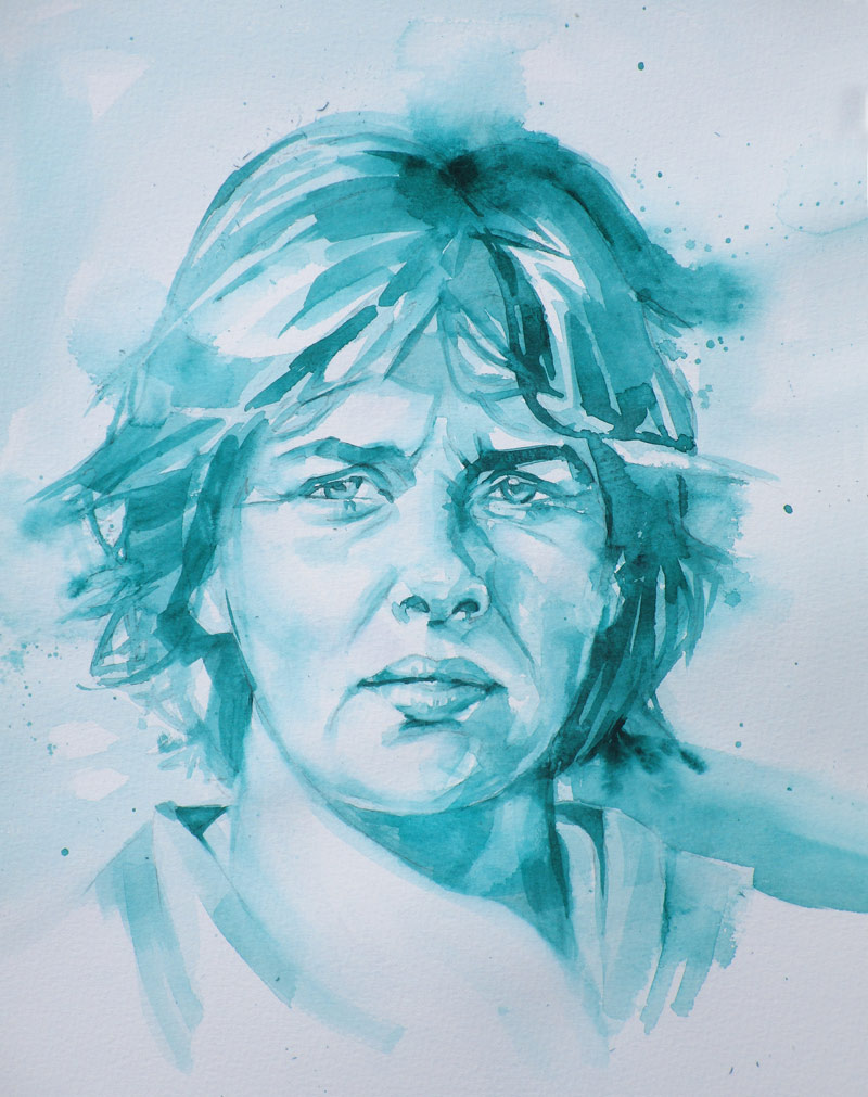 Portrait Painting in Watercolor by Charl Painting Portraits in Watercolour