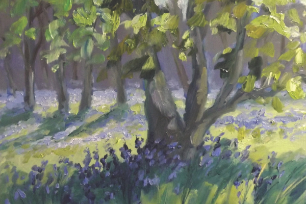 Melanie Cambridge finished painting