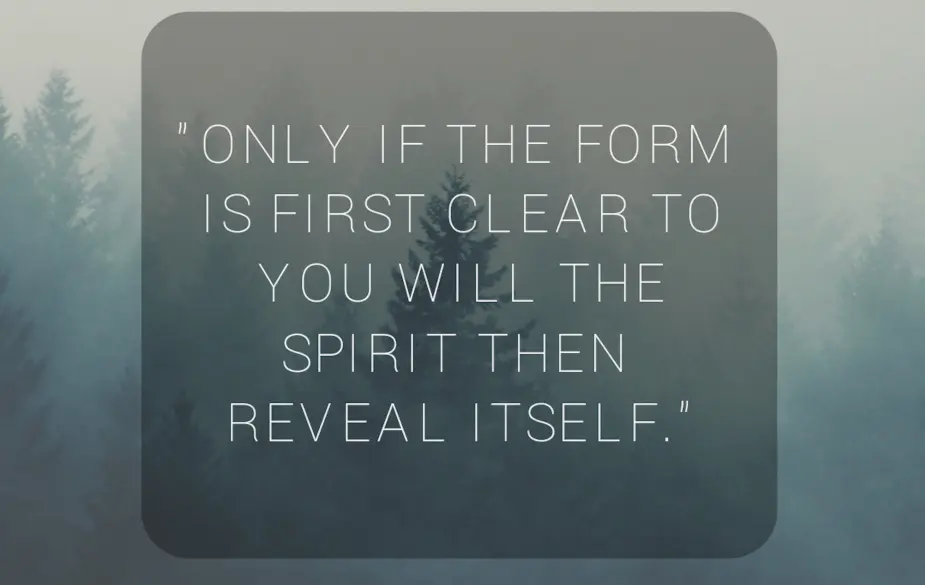 Only if the form is first clear to you will the spirit then reveal itself - Robert Schumann Only if the form is first clear to you will the spirit then reveal itself - Robert Schumann