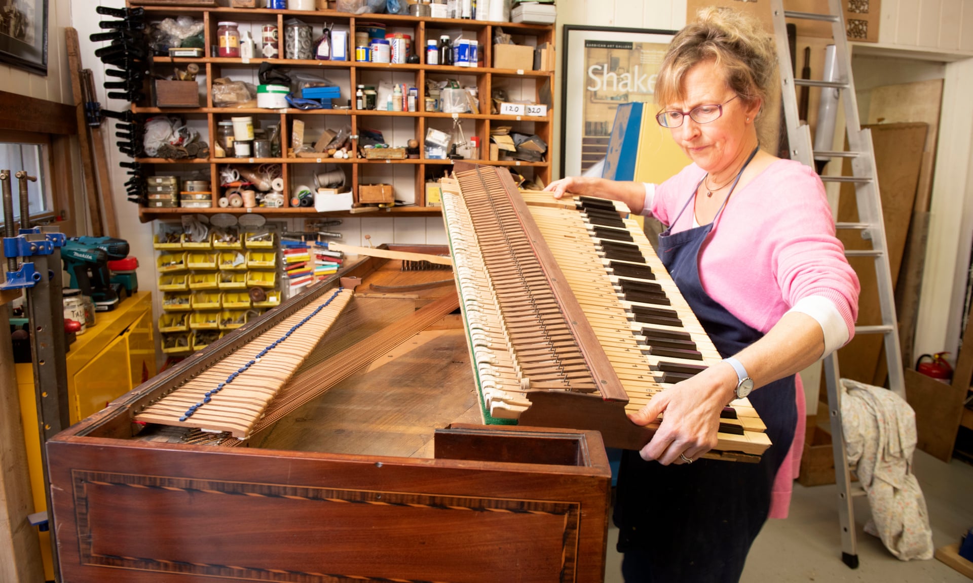 Piano conservation specialist Lucy Coad 
