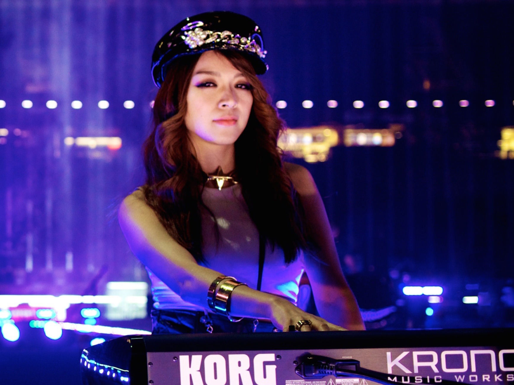 Rie Tsuji performing live at the Superbowl 2016 