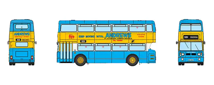 Daimler Fleetline WM Blue/Silver Daimler Fleetline WM Blue/Silver